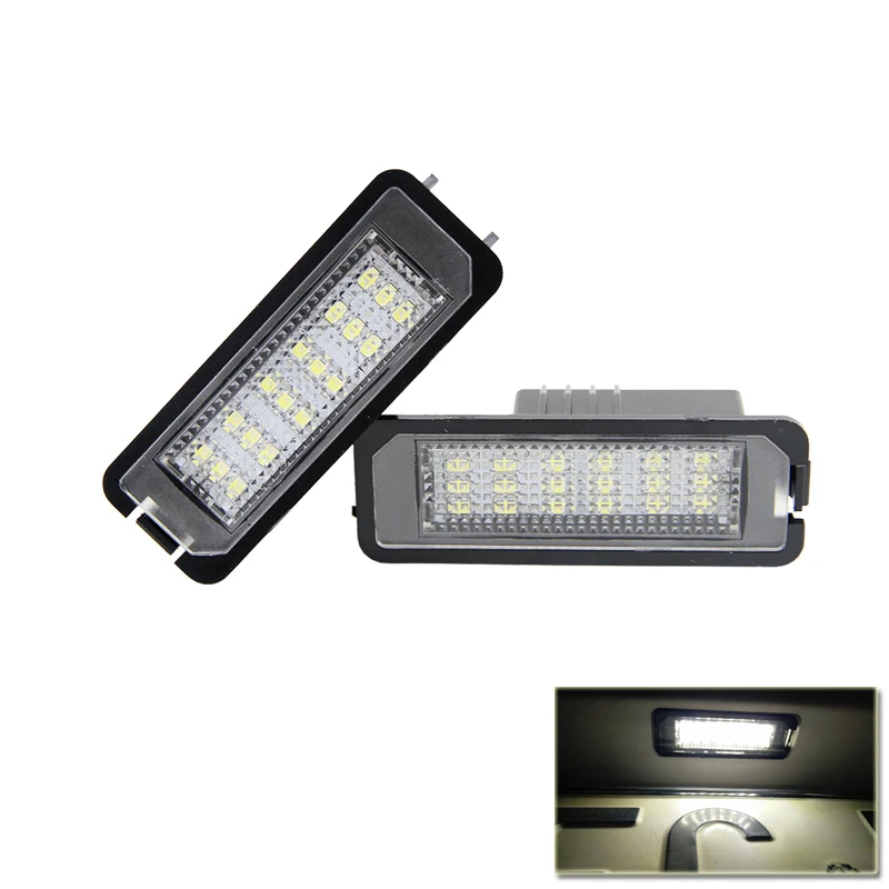 

LED License Frame Lamp/ Car License Plate Light 18SMD LED Light Kit For VW GOLF 4 EOS LUPO NEW Beetle Passat CC POLO Phaeton