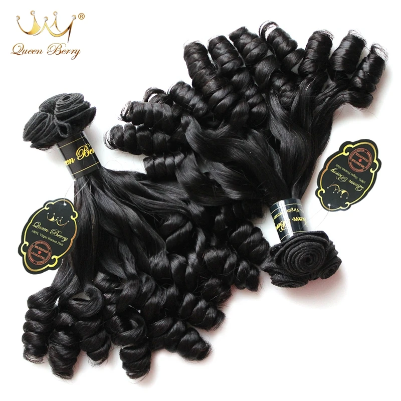 10a Super Double Drawn Funmi Bouncy Curls Peruvian Virgin Human