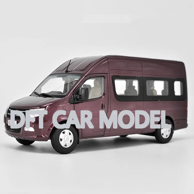 1:24 игрушечные машинки из сплава dongfeng MPV модель автомобиля для детских игрушечных автомобилей авторизованный игрушки для детей - Цвет: Бургундия