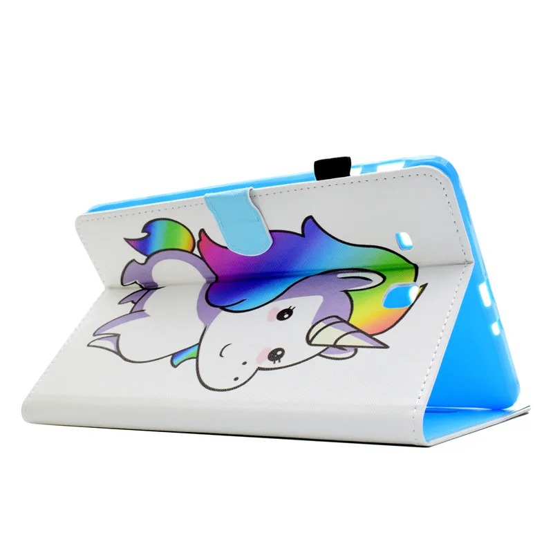 Wekays Cover For Samsung Tab E T560 Cartoon Unicorn Leather Funda Case For Samsung Galaxy Tab E 9.6