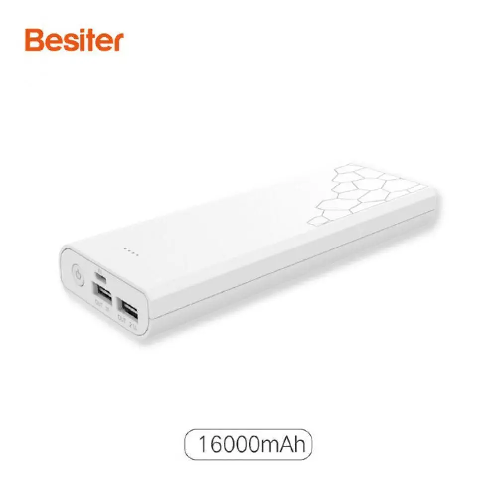 Besiter 16000 мАч/13000 мАч запасные аккумуляторы для телефонов смартфонов 18650 Внешний батарея зарядки сотовых Портативный Малый повербанк - Цвет: 16000mah
