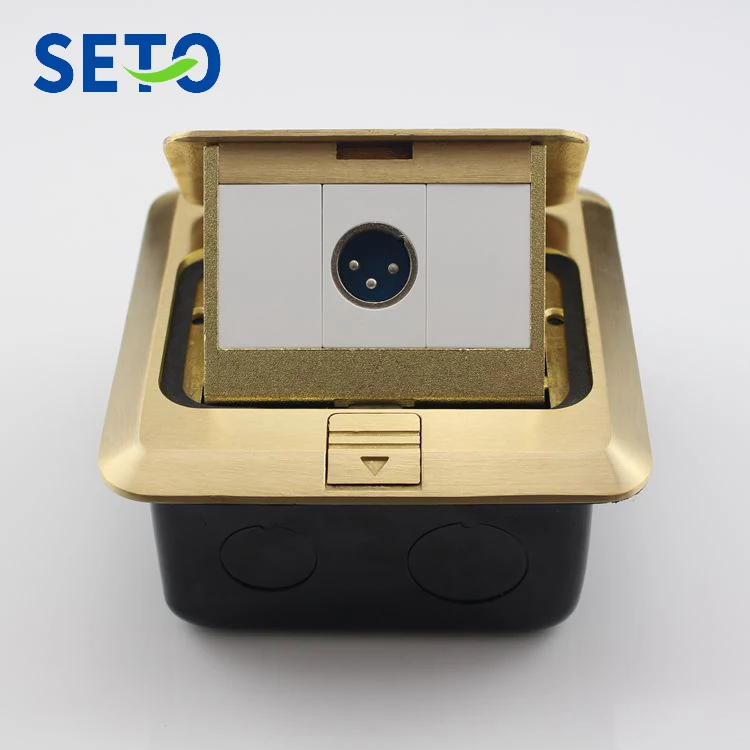 SeTo Pop up Type Floor Socket Single Port XLR Multi Media Socket Wall
