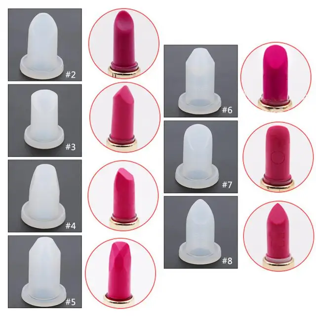 Professional Lipstick Mold Silicone Homemade Lip Balm Mould Filling Professional Lipstick Mold Silicone Homemade Lip Balm Mould Filling Kit Diy Makeup Kits Making Tools In Eye Shadow Licator From