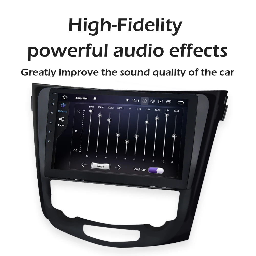 Best 10.2" Display Built-in GPS Android 9.0 Octa Core 4GB RAM 32GB ROM 1 din Car GPS for Nissan X-Trail 2014 2015  2016 2017 2