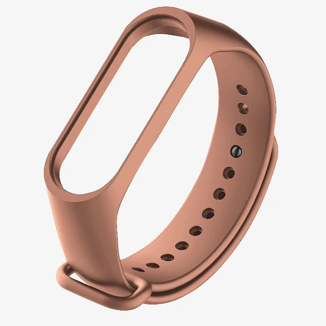 New Sport Silicone Strap for Xiaomi Mi Band 4 band wrist strap For xiaomi miband 4 accessories bracelet Miband 4 - Цвет: Brown