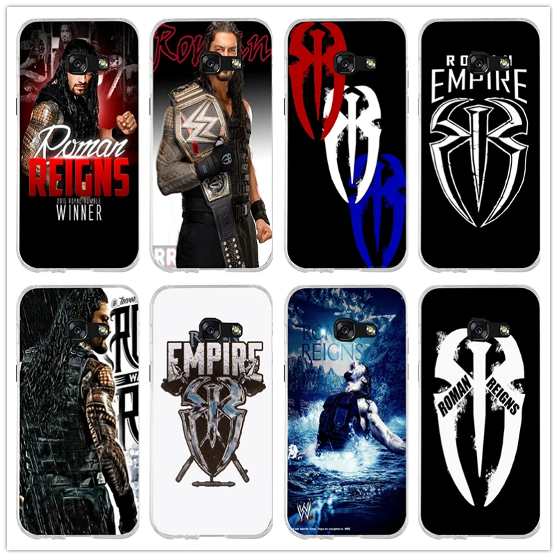 roman reigns logo spider wrestling silicone soft phone case for
