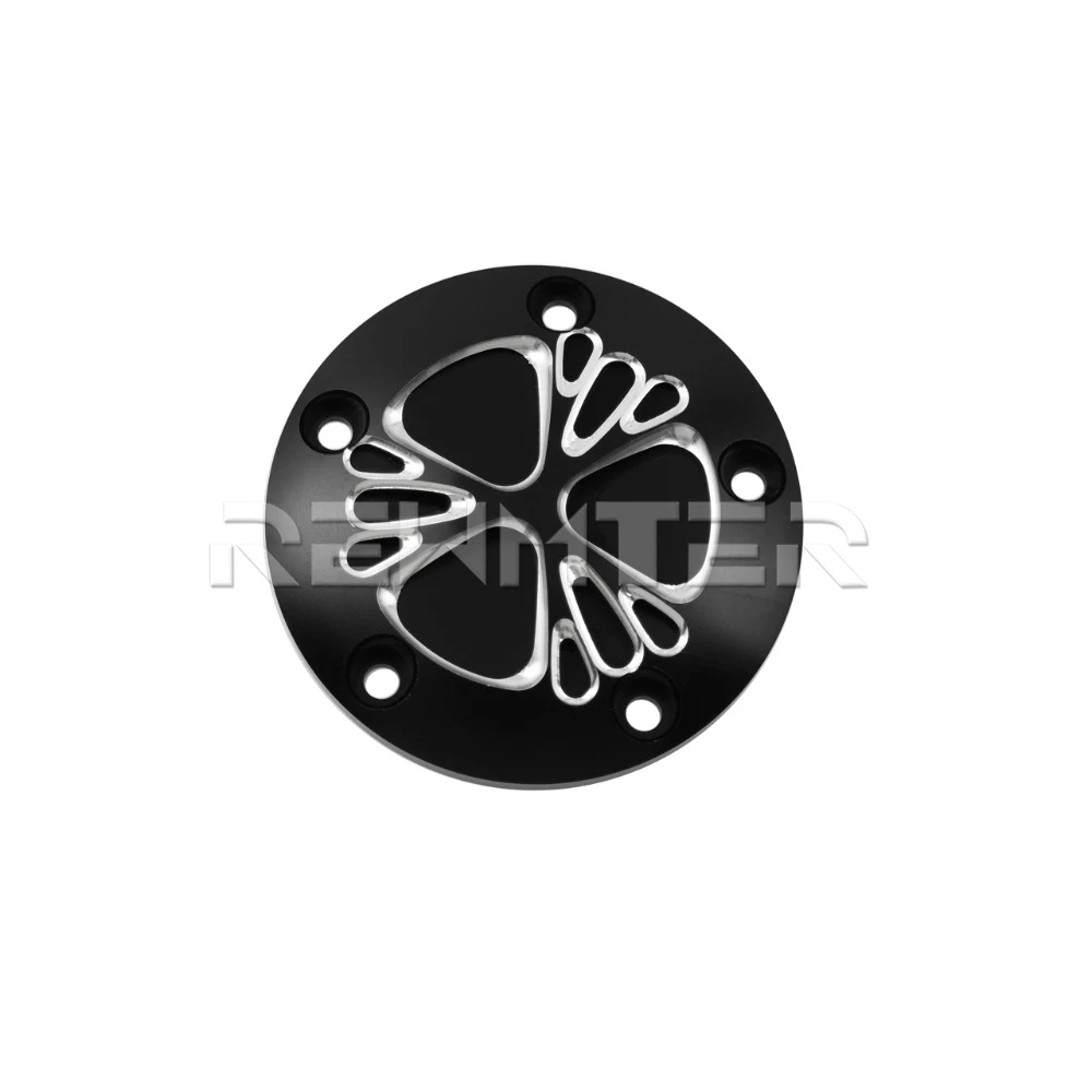 Motorcycle-Black-CNC-Bullet-Hole-Cam-Derby-Timer-Cover-5-Holes-For-Harley-Touring-Road-King (5)