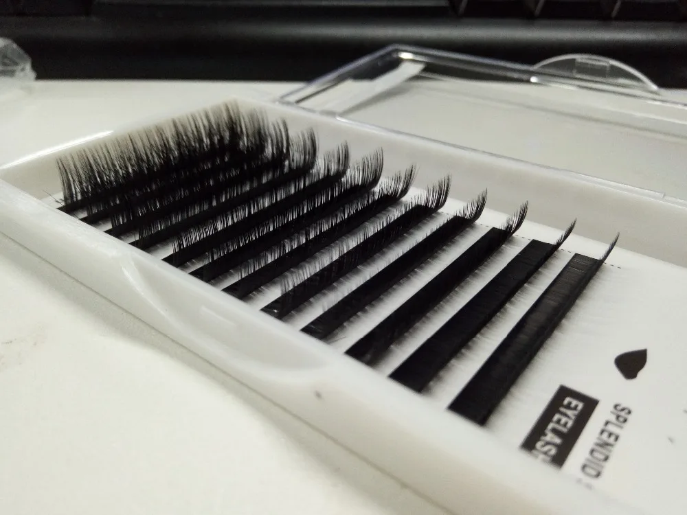 

12lines/tray mix Individual False Eyelash Extension C/D/Lcurl 100% handmade individual lashes make up high quality
