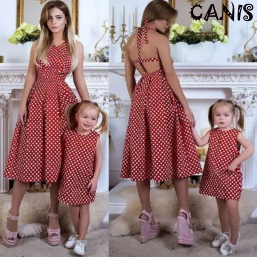 

Family accessory clothing mother and daughter parent-child dress