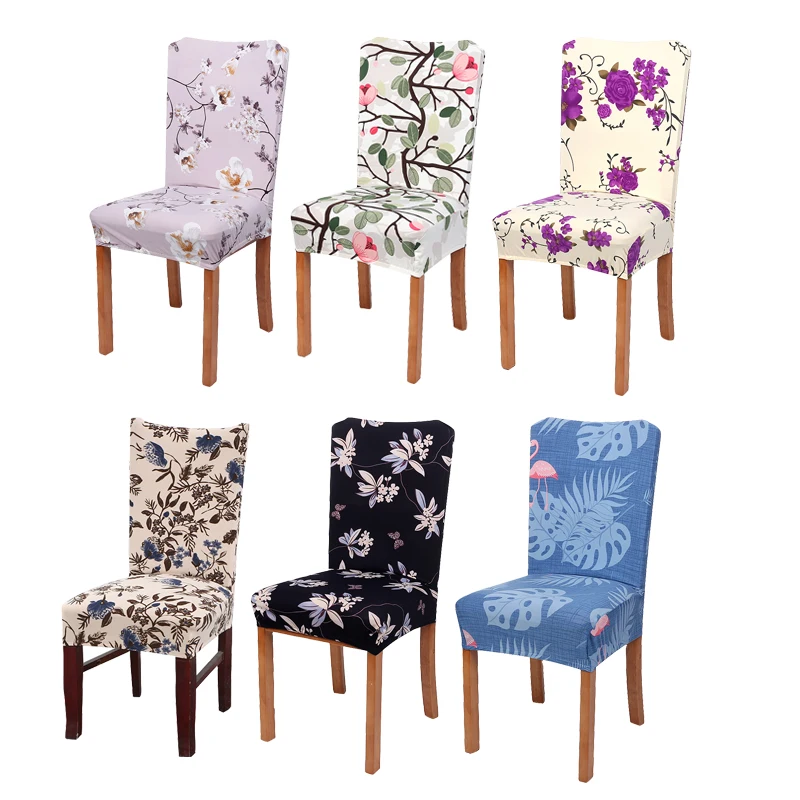 Monily Anti-dirty Seat Protector Cover Floral Printing Kitchen Dining Room Chair Cover Spandex Elastic Polyester Chair Seat Case Monily Anti-dirty Seat Protector Cover Floral Printing Kitchen Dining Room Chair Cover Spandex Elastic Polyester Chair Seat Case