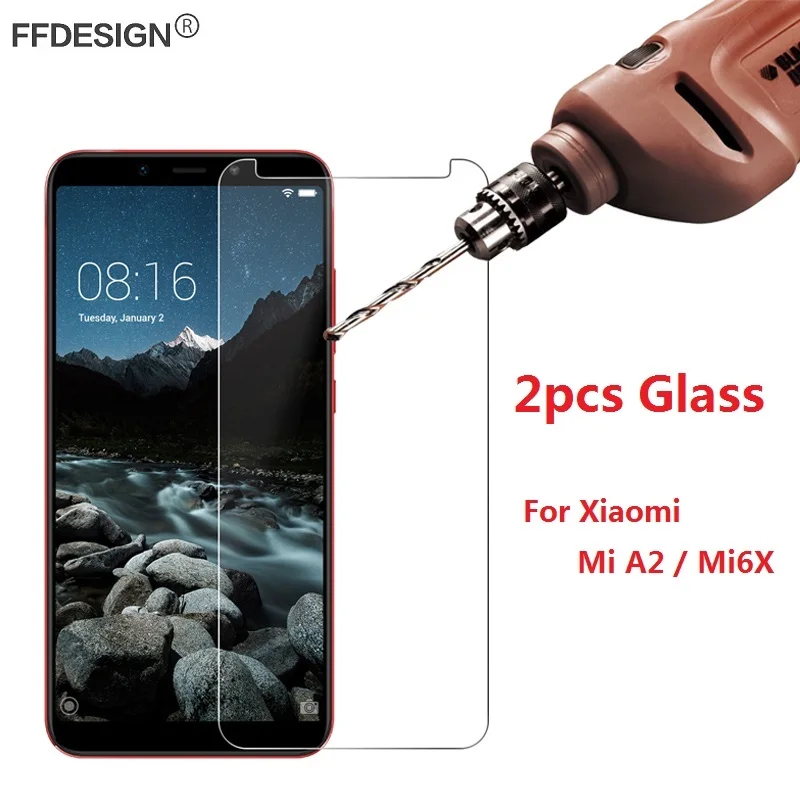 2x для Xiaomi MiA2 Mi A2 6X Закаленное стекло Защитная пленка экрана|Защитные стёкла и