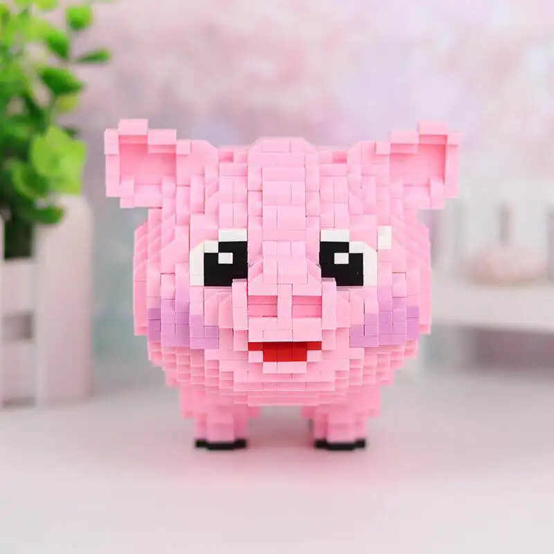 HC Mini blocks Pink pig 1017-5