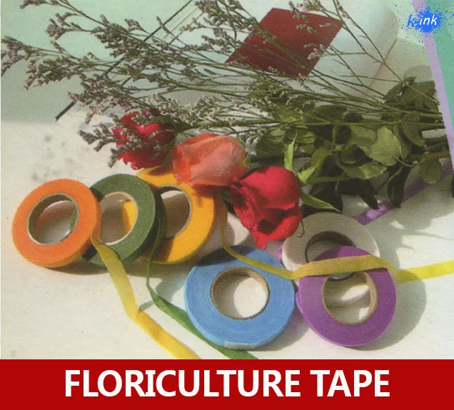 15pcs / lot professional floriculture paper tape , colorful floral tape