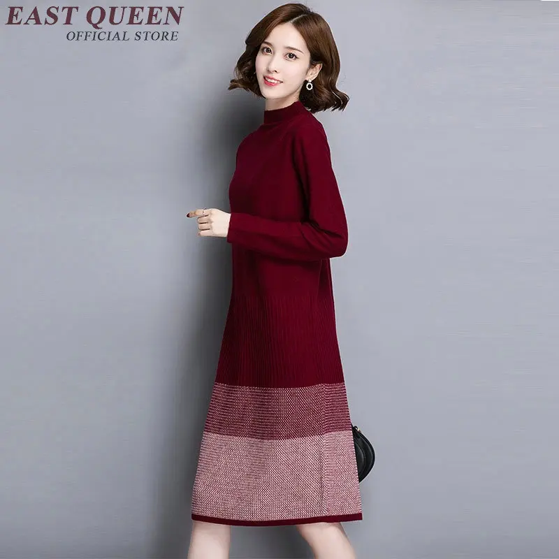 Robe pull col roul pour femme v tement d hiver 2019 DD253 2018