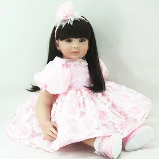 55cm vinyl silicone reborn baby dolls princess simulated doll newborn toddler brinquedos best christmas new year
