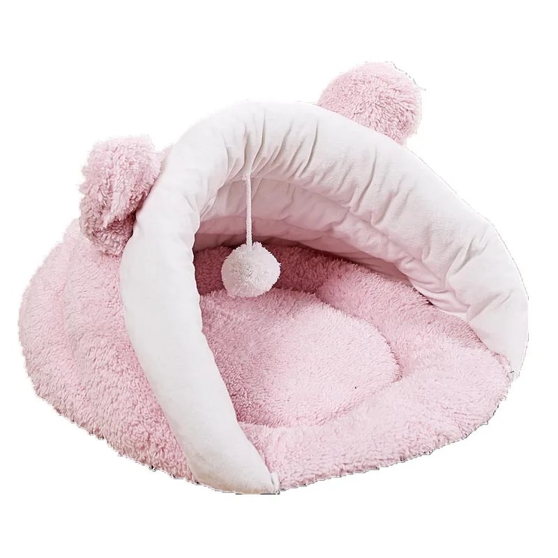 

Dog Cat Pet Beds Puppy Rabbit Bed House Dog Basket For Small Medium Dogs Soft Warm Flip Flop Beds House Cat Sleeping Bag