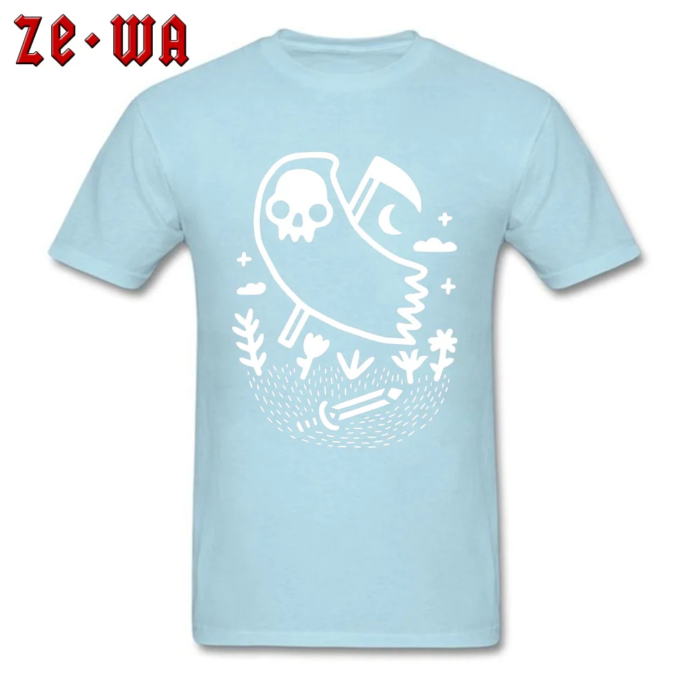 Another Grim Night -3556 Short Sleeve Tops T Shirt Autumn O-Neck 100% Cotton Young Top T-shirts Printed Tops & Tees Hot Sale Another Grim Night -3556 light