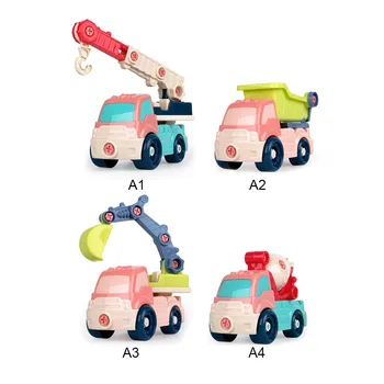 

Assembly Toy Construction Vehicle Kids DIY Assemble Car Educational Toys Kids Chlidren's Day Gift