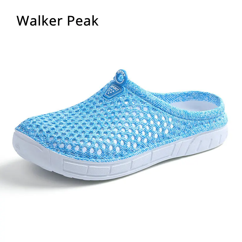 

Clogs women Hole Beach Slippers 2019 Summer Eva Sandals Garden jelly Shoes house Mules Flip Flops Fashion Breathable Walker Peak