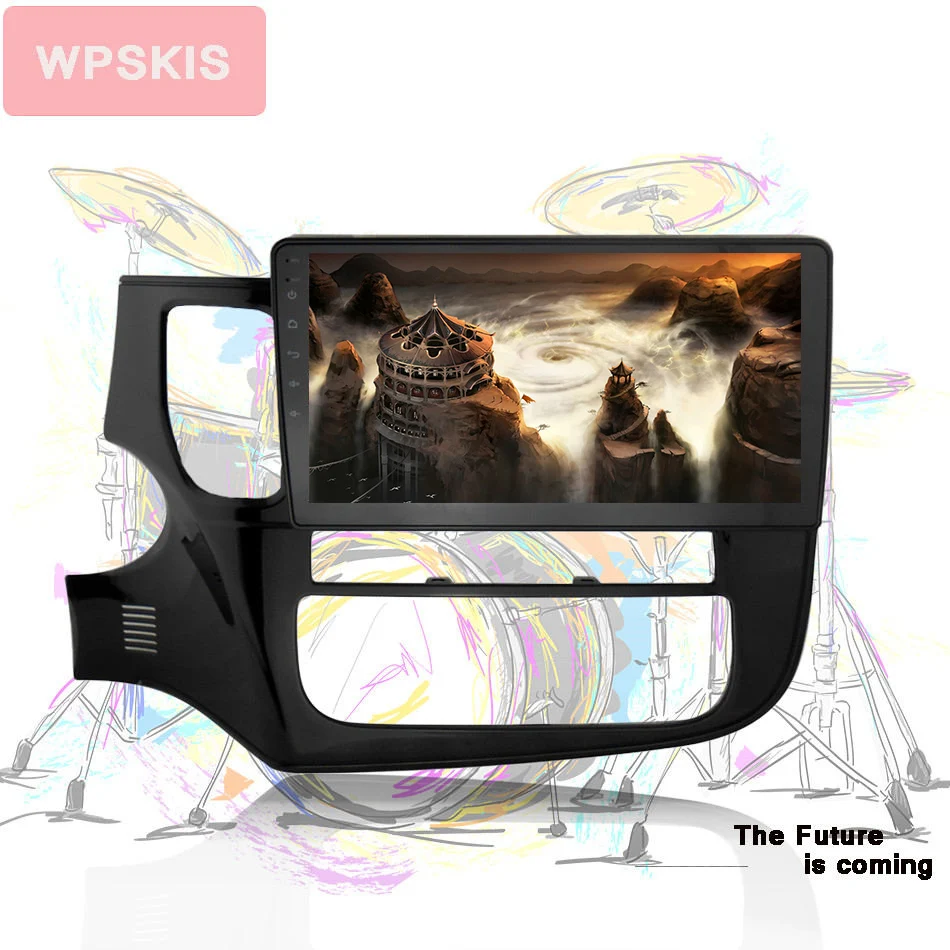  10'' touch screen Car navigation gps dvd Video player 4G WIFI for mitsubishi outlander 2016 octa co