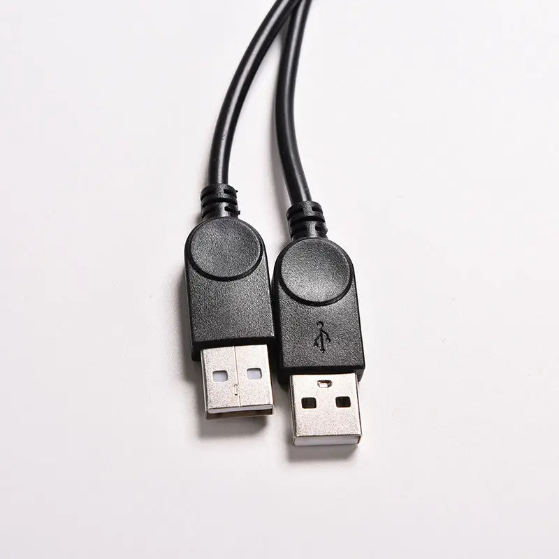 10 قطعة USB 2.0 الأنثى إلى 2 المزدوج USB الذكور Hub محول الطاقة Y الفاصل كابل