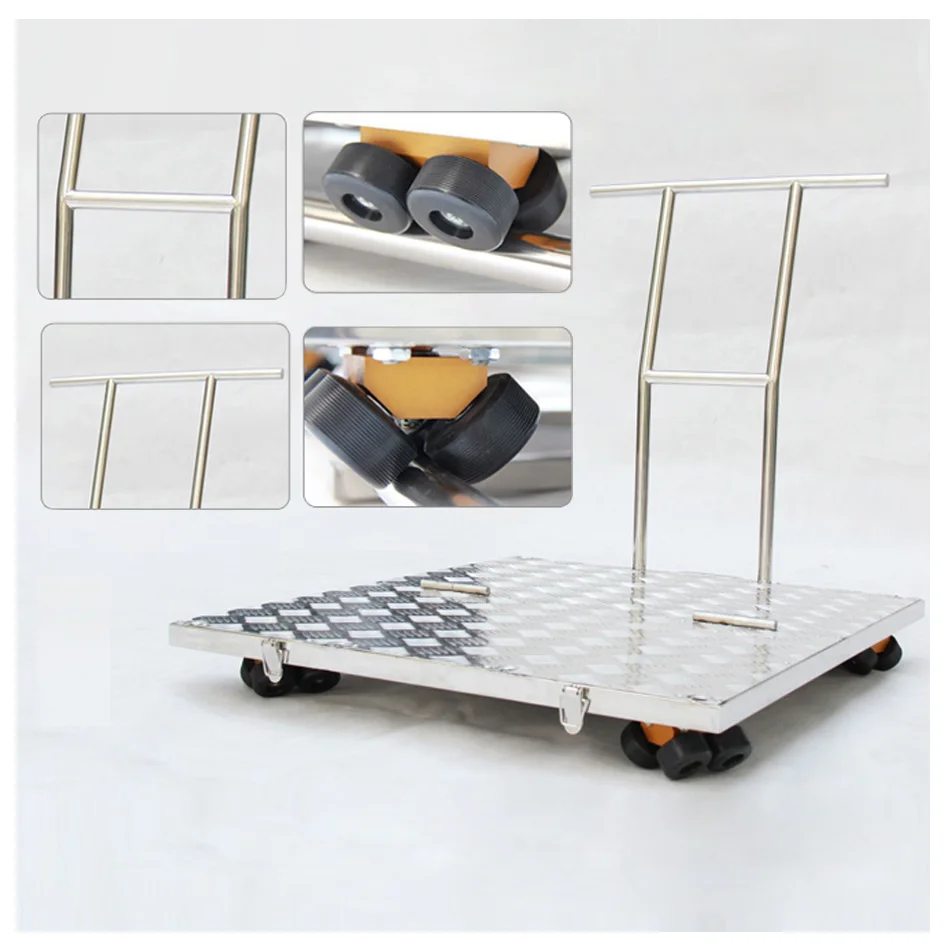 US $1.922.50 Foldable Portable Max Load 400lbs Heavy Duty Stainless Curved Straight RailDolly Car For Video