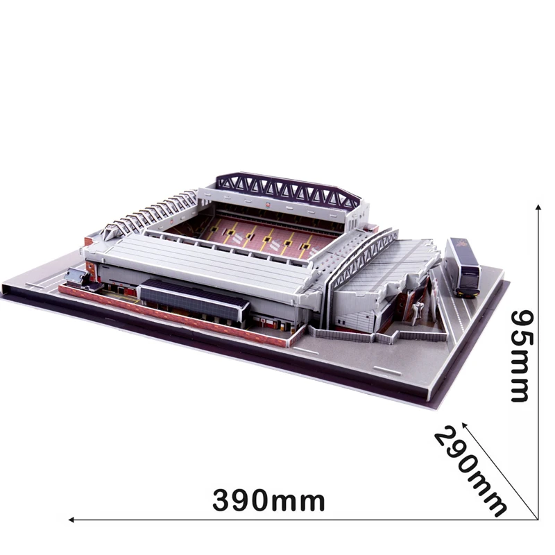 Классический пазл 3D головоломка архитектура Англия анфилд Ливерпуль красные футбольные стадионы игрушечные масштабные модели наборы из строительной бумаги