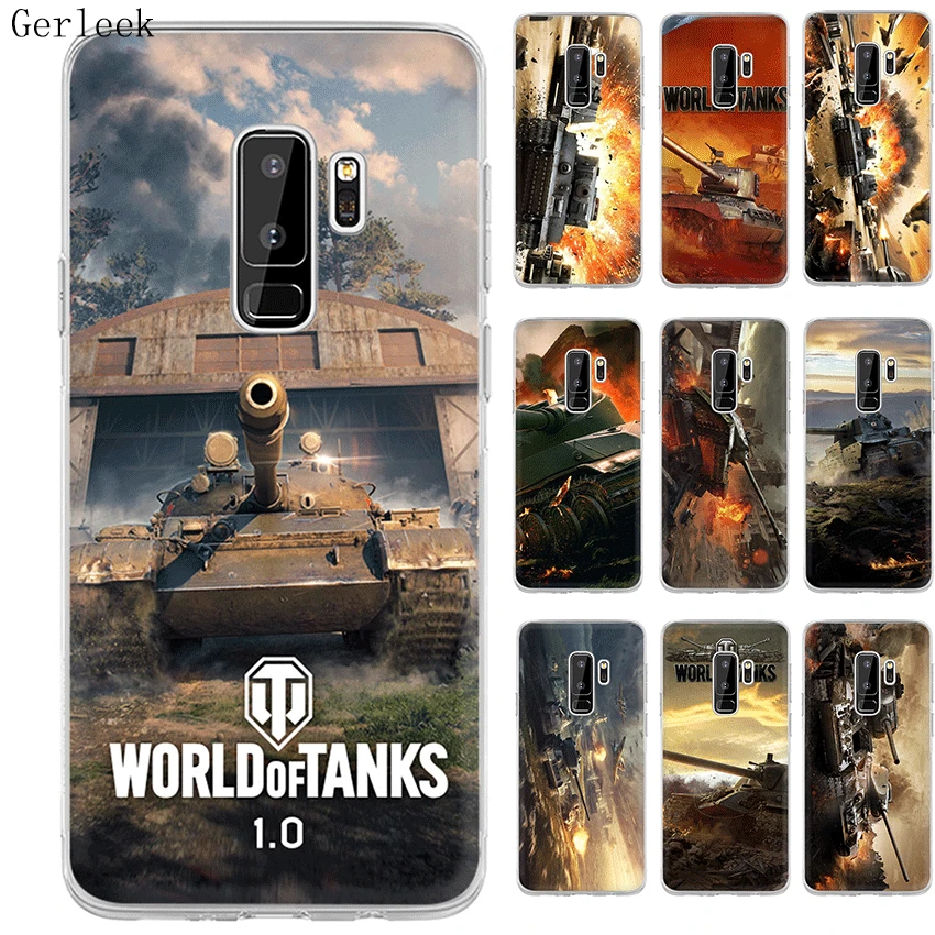 Чехол Gerleek World Of Tanks для Samsung Galaxy A3 A5 A6 A7 A8 A9 A10 A30 A40 A50 A70 защитный