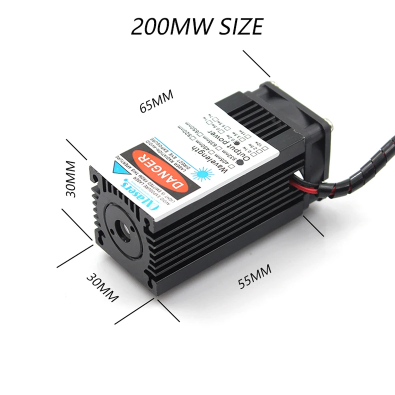 Oxлазеры 200mW 532nm 12V высокой мощности зеленый лазерный диод ttl зеленый лазерный луч сценический светильник шоу с охлаждающим вентилятором