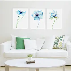 Акварельная минималистическая альпийская Орхидея А4 винтажный плакатный принт простая картина с цветами холст картины подарки Домашний