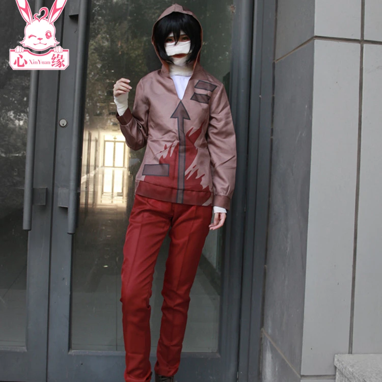 Anime Engelen van Death Cosplay Isaac Foster Cos Halloween Party cos uniform Volledige set (Jas + T-shirt + broek + bandage) Anime Engelen van Death Cosplay Isaac Foster Cos Halloween Party cos uniform Volledige set (Jas + T-shirt + broek + bandage)