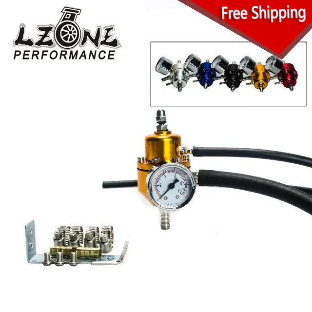 

FREE SHIPPING - NEW Universal Adjustable Fuel Pressure Regulator Gauge FPR 1:1 0-140 PSI FPR For Toyota JR7452