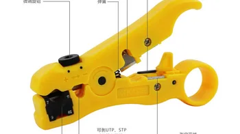 

by dhl or ems 100pcs Network Cable Stripper RJ59/11/7/6 Stripping knife Multifuction Cable stripping crimping tool