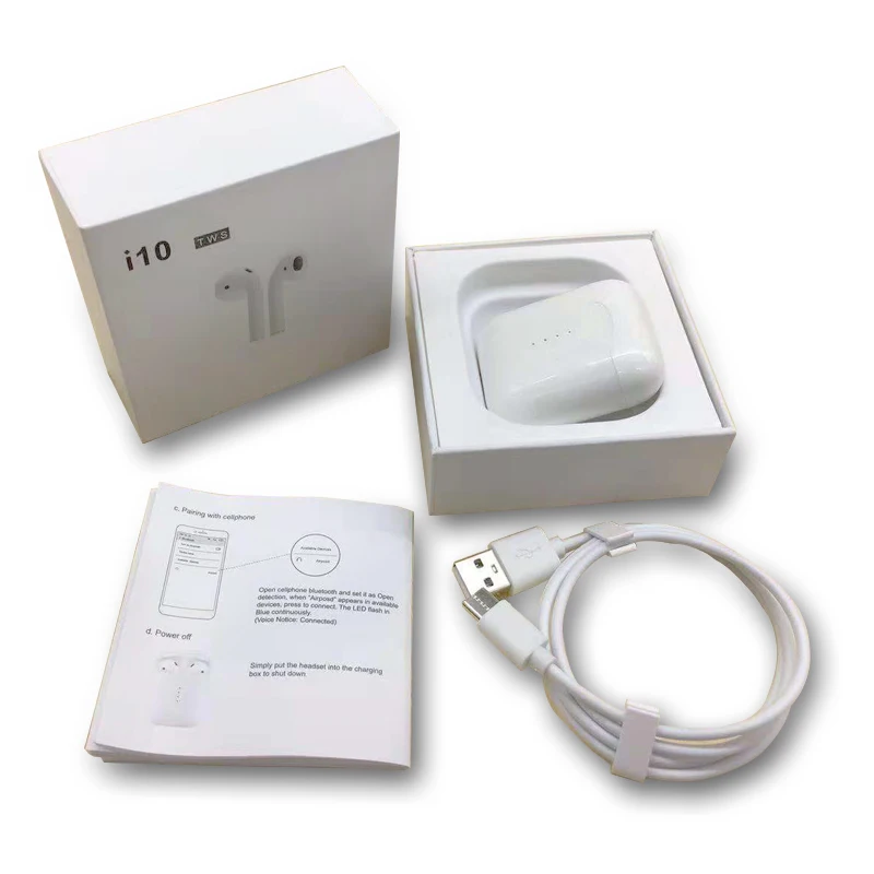 

new i10 tws Bluetooth Earphones Wireless earphone Bluetooth 5.0 Earbuds Touch control headset for all smart phone