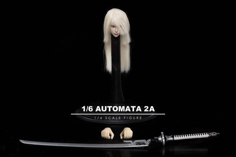 TF02 1/6 NieR: Automata A2 женская голова лепить с мечом для TBL фигуры тела