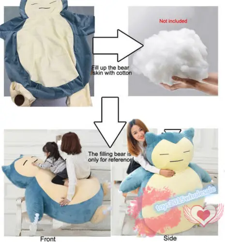 Pokemon - Snorlax Bed Pillow Plush (150cm)