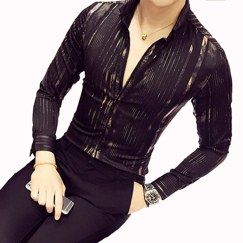 Gold Shirt Men 2017
