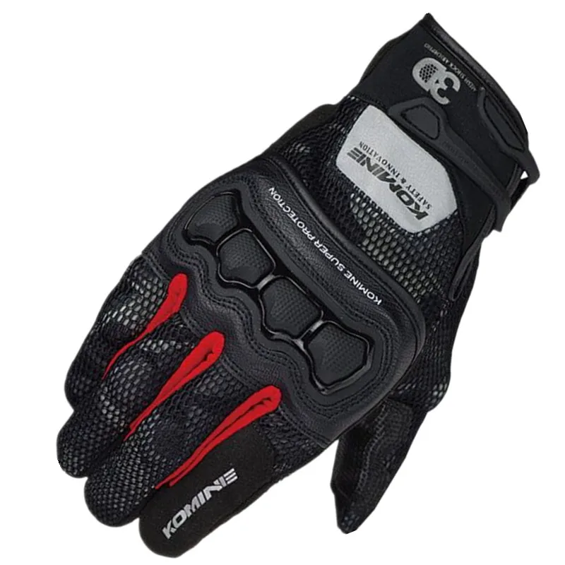 2018 New Summer KOMINE GK-215 3D Mesh Technology Riding Glove Motorcycle Racing Gloves Motorbike Knight Men's Sport Guantes