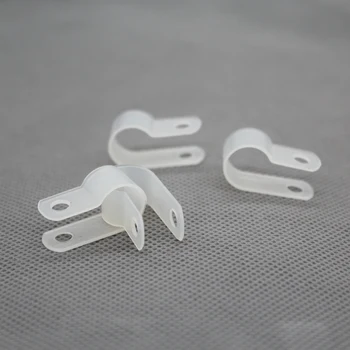 

1000pcs/lot House Use R-type Wire Holder 10.4mm 3/8" Cable Clamp For Electric Project arrangement of wire