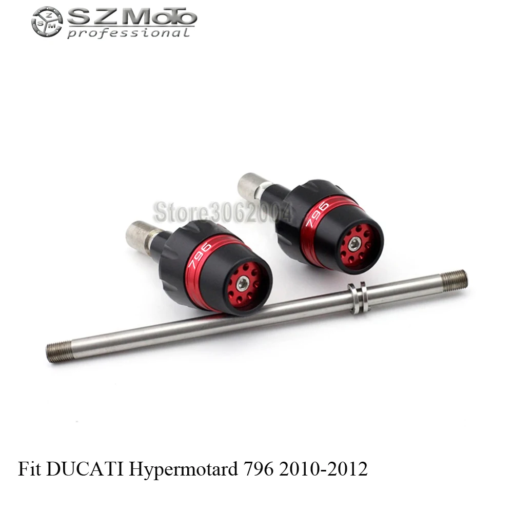

Frame Slider Crash Protector Bobbins Falling Protection Motorcycle Accessories For DUCATI Hypermotard 796 2010-2012 Logo CNC