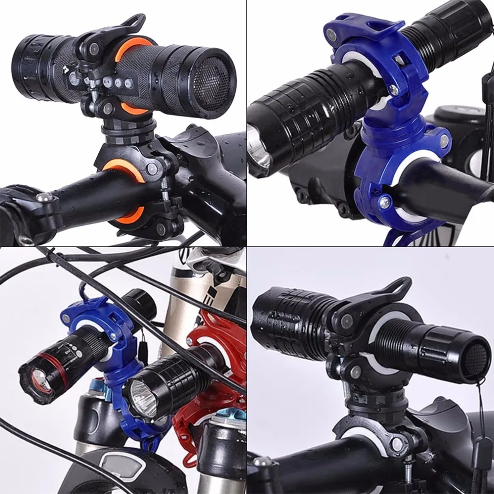 Clearance 360 Degree Rotation Multi-functional Top List Support Flashlight Lamp Light Bike Handlebar Holder with Box 2018 Hot 0