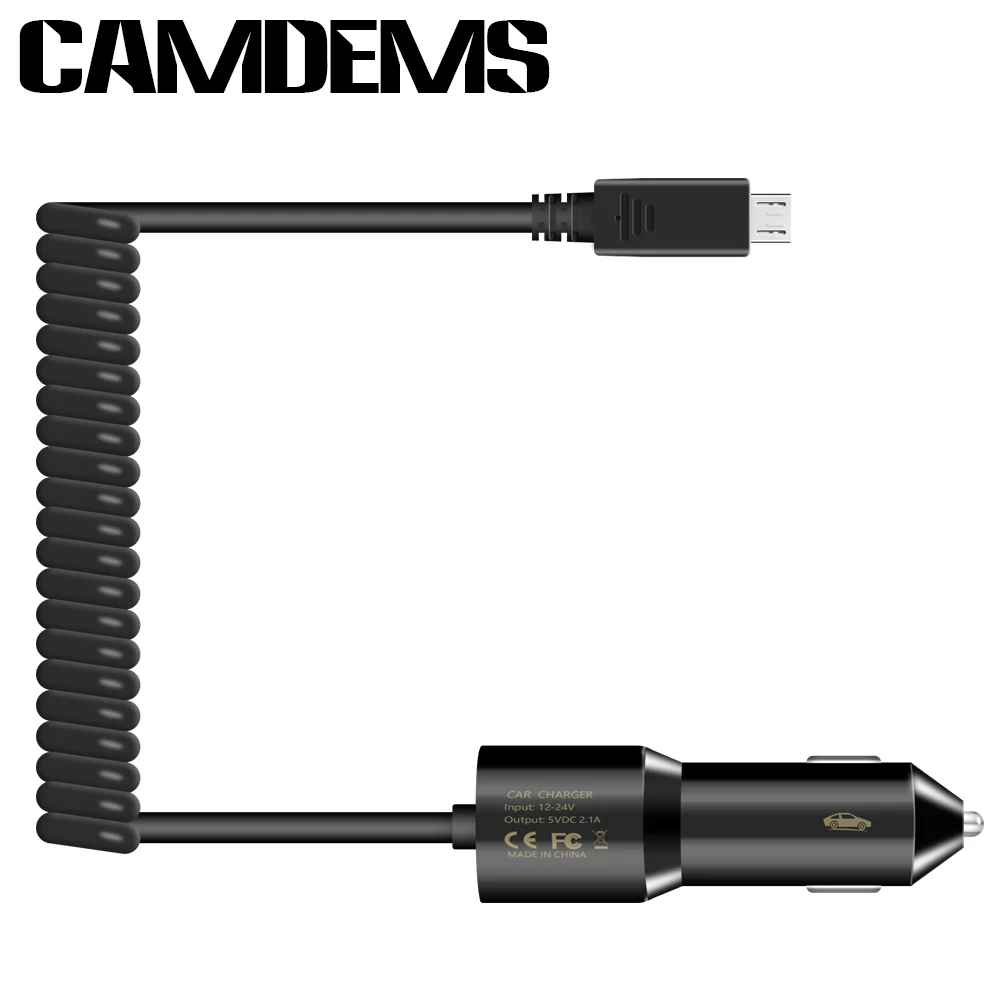 1 мини зарядное устройство CAMDEMS для автомобилей с 5V 2A micro USB кабелем для samsung S7 S6, крутой сетевой адаптер-вилка для зарядки