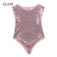 GLANE женский слитный купальник с блестками, купальный костюм с подкладкой