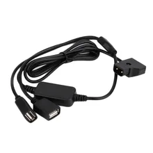 3Pcs Power Cords Extension Cords P Tap D Tap PowerTap 14 8v Battery to Two Female