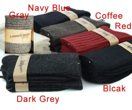 

80% Lamb Warm Comfortable Men socks winter autumn Mens Wool Cashmere Socks One Size Fit 6-9
