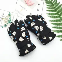 Детские перчатки, зимние теплые перчатки для маленьких девочек, лыжные перчатки принцессы для мальчиков, ветрозащитные водонепроницаемые рукавицы для девочек, для От 3 до 5 лет и мальчиков