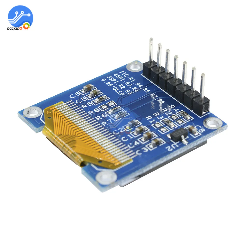 0,96 дюймов IIC Серийный OLED дисплей модуль экрана 128X64 IEC плата с ЖК-экраном GND VCC SCL SDA 0,9" для Arduino DIY Kit