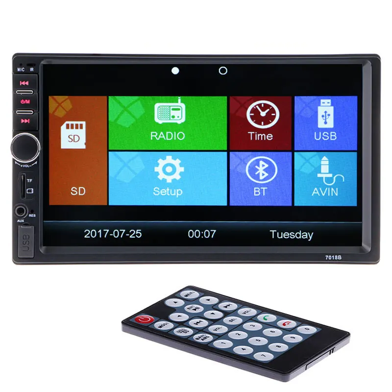 

2 Din Car Multimedia Video Player Bluetooth Stereo FM Radio MP4 MP5 Audio Steering-wheel Auto Electronics 2din autoradio NO DVD