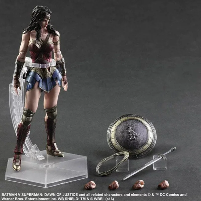 

Wonder Woman big breast Japan Girl poem Daiki industrial Play Arts Kai batman superman PVC action Figure Collectible Model toy