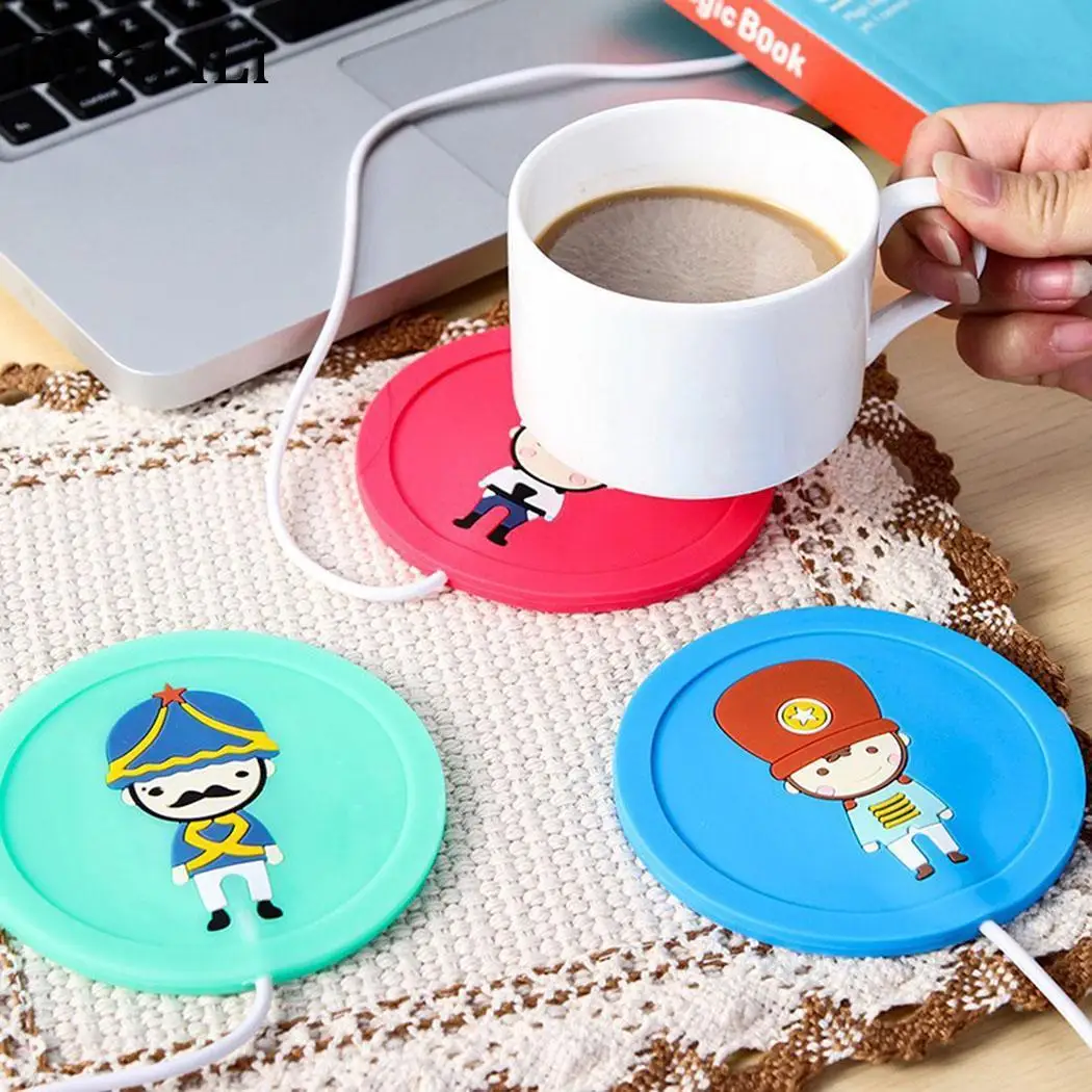 Теплый USB нагревательный кофе электрический x Силиконовый подстаканник кабель 1